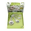 Portmeirion Botanic Garden Measuring Spoons - Set of 4 | 1 tbsp, 1 tsp, ½ tsp, ¼ tsp | Fine Porcelain | Chip Resistant Glaze | Dishwasher, Microwave Safe