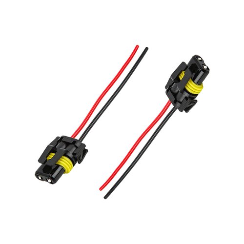 Suvnie 2 PCS 9005 9006 9012 HB3 HB4 Female Adapter Wiring Harness Sockets Wire, Car Lampholder Wire for Headlights and Fog Lights, Headlamp Fog Light Harness Connector Replacement