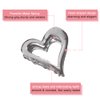 AIUPUOC Heart Hair Clips for Thin Hair for Women Valentine Hair Claw Clips French Hair Barrettes Accessories Holiday Hair Decoration Metal Silver Heart Clips Elegant Gold Claw Clip for Styling 3Pcs