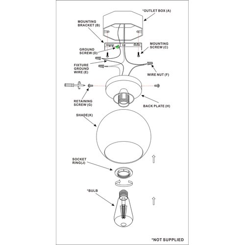 Brixury Gold Semi Flush Mount Ceiling Light Fixture with White Glass Globe Shade