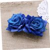 Gogogmee Girl Hair Clips Flower Hair Clips for Women Bride Headpieces for Wedding Floral Hair Headpiece for Brides Hair Accessories for Kids Womens Hair Clips Rose Fork Comb Miss