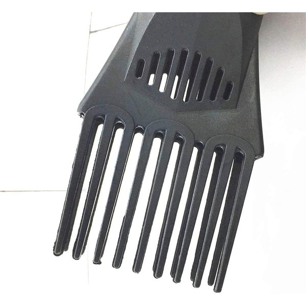 2Pcs Black Universal Hair Dryer Comb,Hair Styling Nozzle Tool Fashion Salon Tool for Straightening Detangling Fine Curly Natural Appliances,Nozzle Plastic Hairdressing Hair Dryer Blow Comb Attachment