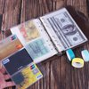 Antner 12PCS A6 Binder Pockets No Zipper Cash Envelopes for A6 6-Ring Binder, Zipless Money Folder Organizer Bill Pouches Business Card Sleeves Notebook Fillers Insert Pages for Cash Stuffing Binder