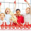 48 Pieces Mini Foam Fingers 5.6 Inch Foam Hand Cheerleading Foam Fingers for Sports Cheer School Spirit Craft Foam Fingers for Sports Events Games Party Supplies (Red, We're #1)