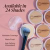 Mineral Fusion Pressed Powder Foundation, Warm 2 - Med Skin w/Yellowish Undertones, Age Defying Foundation Makeup with Matte Finish, Talc Free Face Powder, Hypoallergenic, Cruelty-Free, 0.32 Oz