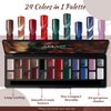 ABAC Solid Cat Eye Gel Nail Polish Set,Fall 24 Colors Brown Red Black Green Shimmer Magnetic Gel Polish,Upgraded Creme Gel Manicure Palette with Brush and Magnet Soak Off LED Gift for Women