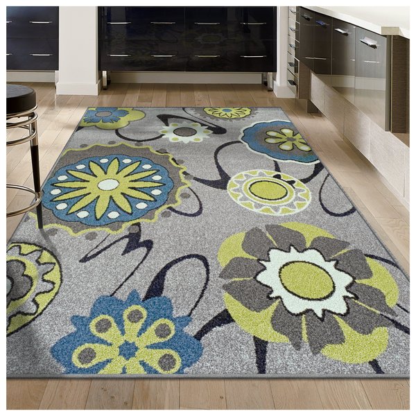 Superior Lana Collection, 6mm Pile Height with Jute Backing, Quality and Affordable Area Rugs, 2' x 3' Grey