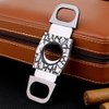 KEENSUN - Zinc Alloy Cigar Cutter Guillotine Stainless Steel Double Blade, Portable Cigar Cutter Tool with Crack Texture Shell (Black) and Gift Box