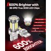 Torchbeam 7440 7443 LED Bulbs Reverse Lights, 600% Bighter Perfect for Backup Lights, Tail Brake Parking Signal Lights, DRL, T20 7441 7444 LED Bulb with 6000K Xenon White, Pack of 2
