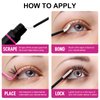 Lash Bond and Seal 10ML Bond and Seal Lash Glue for Individual Lashes Hold 48-72 Hours Cluster Lash Glue DIY Eyelash Extension Kit Self Application at Home