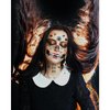4 Sheet Scary Halloween Face Tattoos for Women Men, Fake Wound Scars Witch Zombie Makeup Kit for Girls Boys, 3D Spider Web Face Tattoo Sticker Dia de los Muertos Day of the Dead Face Paint