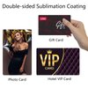 100 Pieces Sublimation Metal Business Cards Which Can Be Sublimated Both Sides,3.38 x 2.12 x 0.0078 Inch Blank Sublimation Metal Name Card for Color UV Print (Sublimation Metal Business Cards)