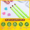 Fluorescent Green Nail Art Clean Up Brushes for Cleaning Polish Mistakes on the Cuticles, Acetone Resistant Nail Brushes, and Fingernail Cleaning Brushes for Nail Art and Designs (Round&flat&Bevel)