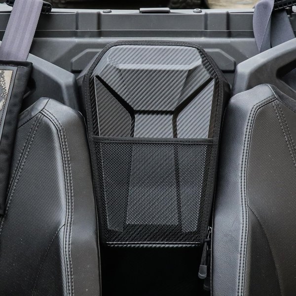 RERPRO UTV Cab Pack Center Seat Storage Bag Compatible with Polaris RZR PRO XP 4 LE 2020 2021 2022 2023 2024 Interior Accessories Tools Box Seat Center Shoulder Organizer Cargo Pocket, Carbon