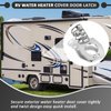 SAQXK 4pcs RV Water Heater Cam Lock Door Latch Fastener Stainless Steel for RV, Camper, Travel Trailer, Motorhome Hot Water Heater Cover Twist Metal Cam Lock Water Heater Door Latch Replacement
