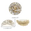 EVER FAITH Austrian Crystal 5 Inch Wedding Bridal Rose Flower Leaf Hair Comb for Woman Clear Gold-Tone