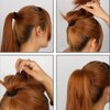 2Pcs Ponytail Bump it UP Hair Styling Insert Comb Fluffy Hair Comb (1Black+1Coffee)