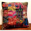 Colorful Embroidered Guatemalan Throw Pillow Cover