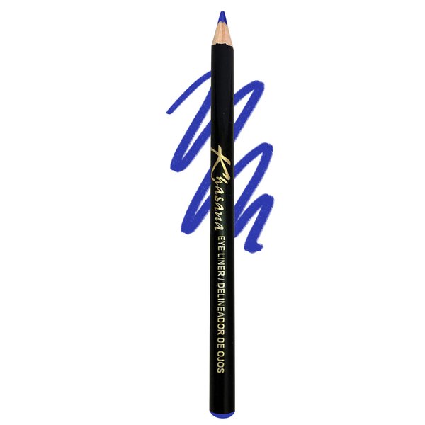 Khasana Eyeliner Pencil, Glide On, Waterproof, Ultra Smooth & Creamy Application, Long-Lasting, Matte Finish Versatility, Smudge-Proof, Ophthalmologist Tested, Cruelty Free & Vegan, 41 Royal Blue