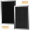 JX81J WB02X11124 Microwave Charcoal Filter Fits for GE JX81J WB02X11536 WB06X10823 Microwave Oven Vent Filter (4 Pack)