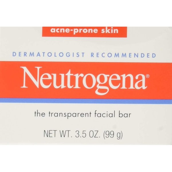 Neutrogena Original Gentle Facial Cleansing Bar with Glycerin, Pure & Transparent Face Wash Bar Soap, Free of Harsh Detergents, Dyes & Hardeners, 3.5 oz (Pack of 3)