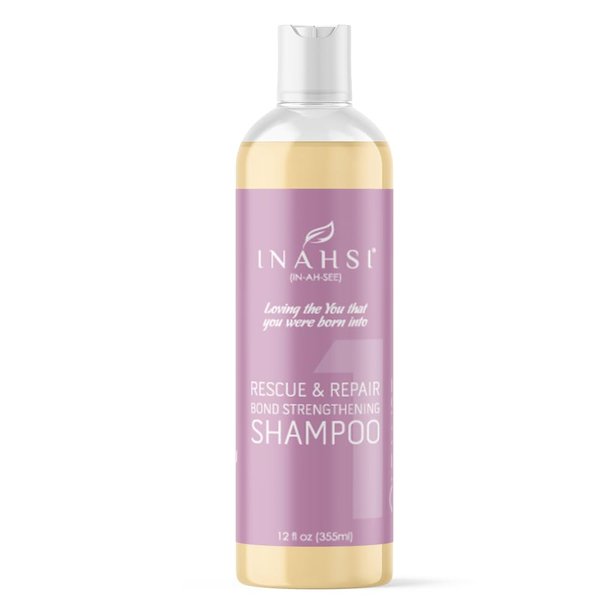 INAHSI Rescue & Repair Shampoo | Strengthening Shampoo for Men, Women, or Kids with Curly Hair | Hair Products for Naturally Curly Hair 12 oz | Made in the USA