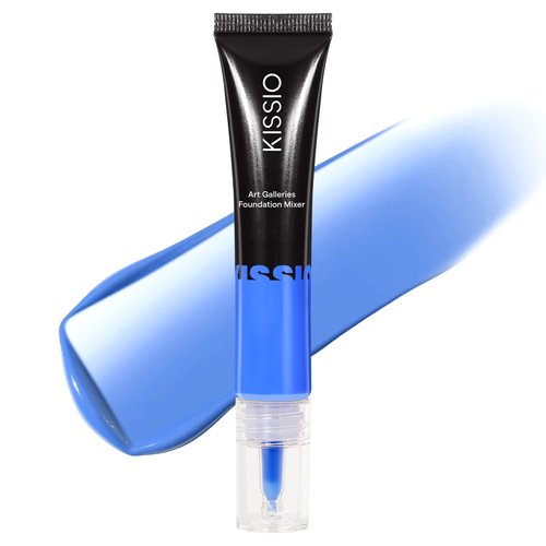 KISSIO Foundation Mixing Pigment,Blue Pigment,Color Corrector,Smooth and Light,Blends Easily With Foundation,Warm to Cold,Cruelty Free,0.67 oz.