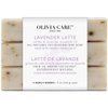 Olivia Care Exfoliating Bar Soap Lavender Latte 3 Pack Natural, Organic. Infused with Coffee Bean & Lavender Essential Oil - 3 X 5 OZ