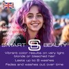 Smart Beauty Purple Hair Dye Semi Permanent, Bright Purple Hair Dye Perfect for Light Blonde, with Non-Drip Pre Mixed Formulation with Hair Conditioning Cream, Hair Colour, Vegan, Cruelty Free