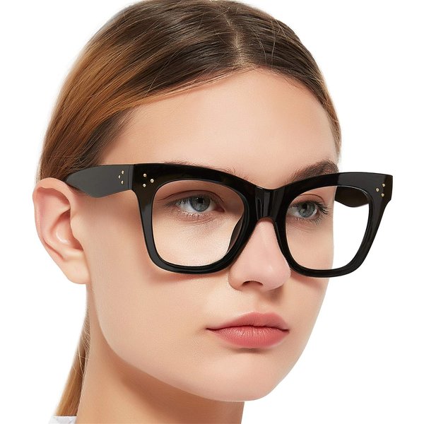 MARE AZZURO Blue Light Blocking Glasses Women, Ladies Computer Gaming Glassesfor Eye Strain, Filter Glare