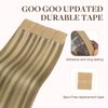 GOO GOO Tape in Hair Extensions Human Hair, 16/22 Light Blonde Highlighted Golden Blonde, 22inch 50g 20pcs, Thick Ends Straight Seamless Tape in, Invisible Tape in Hair Extensions Human Hair