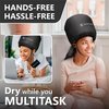 Net Plopping Cap for Drying Curly Hair - Hair Dryer Bonnet Diffuser Cap for Curly, Speeds Up Drying Time, Safety Deep Conditioning at Home - Portable, Adjustable