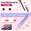 Eyelash Extension Kit 320Pcs Lash Clusters Kit 9-16 mm 40D Individual Lashes with Lash Bond and Seal, Remover, Lash Tweezer DIY Lash Extensions at Home URNNE