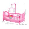 TOYANDONA 2Pcs Dollhouse ,1:12 Mini Crib Toy Miniature Crib Model Mini Baby Bed Crib Cradle for Miniature Dollhouse Furniture Party Kit