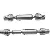 2PCS ShareGoo Metal RC Car Drive Shaft CVD Center Driving Shaft Dogbone 58-72mm Compatible with WPL HengLong 1/16 RC Military Truck Crawler Car