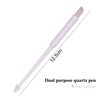 SILPECWEE 4 Pieces Pumice Stone Nail File Professional Precision Filing Cuticle Remover Cuticle Remover Nail Pusher Quartz Stone Nail Pen Manicure Stick Nail Art Tools for Salon Nails Care