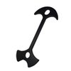 10pcs Fishbone Tent Stakes Pegs Lengthen Deck Nail Anchor Stopper Guyline Tensioner Camping Accessories(Black)