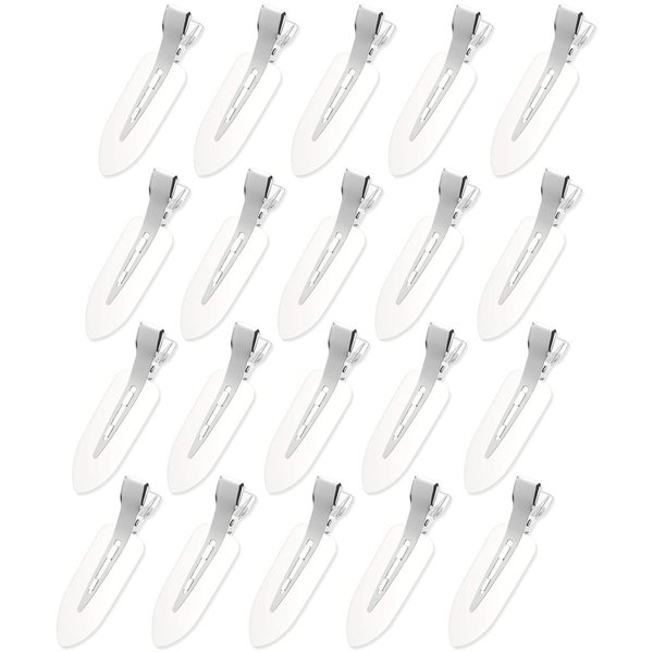 No Bend Hair Clips,20Pcs No Crease Hair Clips,Curl Pin Clips,Hair Clips Styling Duck Bill Clips No Dent Alligator Hair Barrettes for Man Woman Girl Salon Hairstyle Hairdressing Bangs Makeup