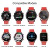 ISABAKE Watch Band for Garmin Forerunner 245/245 Music/Forerunner 645/645 Music,Compatible with Garmin Vivoactive 3 /Venu Sq/Vivomove HR，20mm Soft Silicone Replacement Wristbands (Red)