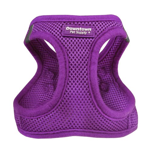 Downtown Pet Supply Step in Dog Harness for Small Dogs No Pull, Large, Purple - Adjustable Harness with Padded Mesh Fabric and Reflective Trim - Buckle Strap Harness for Dogs