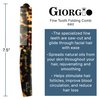 Giorgio G82 4 Inch Handmade Folding Pocket Comb for Men, Fine Tooth Hair Comb Straightener for Everyday Grooming Styling Hair, Beard or Mustache, Use Dry or with Balms, Saw Cut Hand Polished