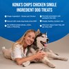 KONA'S CHIPS Up On Chips Round Chicken Jerky for Dogs (2-8 oz), Dogs Love Chicken Jerky Treats, Crunchy Small Round Chicken Jerky