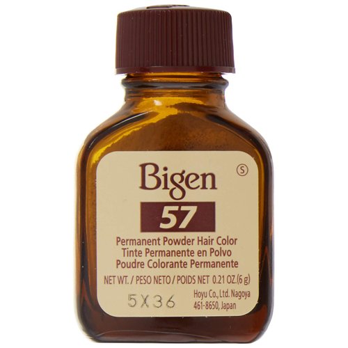 Bigen Powder Hair Color #57 Dark Brown 0.21oz (2 Pack)