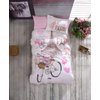 OZINCI Paris Bedding Set Eiffel Tower and Bcycle Themed 100% Cotton Single / Twin Size Set Girls Boys Bed Set (3 Pcs)