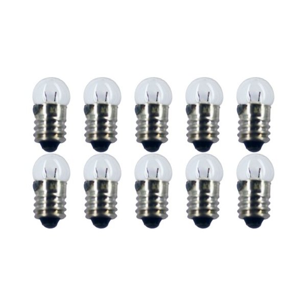 CEC Industries #131 Bulbs, 1.3 V, 0.13 W, E10 Base, G-3.5 shape (Box of 10)
