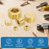 PATIKIL 1/8" NPT Male Pipe Plug Fitting, 5Pcs Brass Hex Counter Sunk Plug Brass Male Connector Socket for Closing the End of Pipe Industrial Machinery Fittings