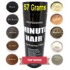 Biggie Sized 57 Gram Bottle Full Of Minute Hair Fibers. Hi Grade Hair Building Fibers. Gargantuan Amount of MEDIUM BROWN Fibers Inside A Compact Size Refillable Bottle. Choose Your Color.