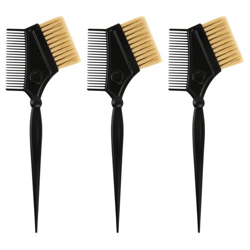 Angoily Hair Dye Brush, 3PCS Comb Hair Coloring Tools Color Brushes for Hair Stylist Hair Color Brush, Balayage Brush Salon Supply Rat Tail Combs Hairstyling Highlighting Tools
