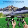 Monocular Telescope，Baacony HD Monocular for Adults with Smartphone Adapter & Tripod,Monocular Compact for Bird Watching Hiking Camping Hunting Wildlife Travel.(Black)
