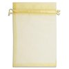 TheDisplayGuys 48-Pack 4x6 Gold Sheer Organza Gift Bags with Drawstring, Goodie Bags for Jewelry, Candy Bags, Treat Bags, Wedding Favors Small Mesh Bags